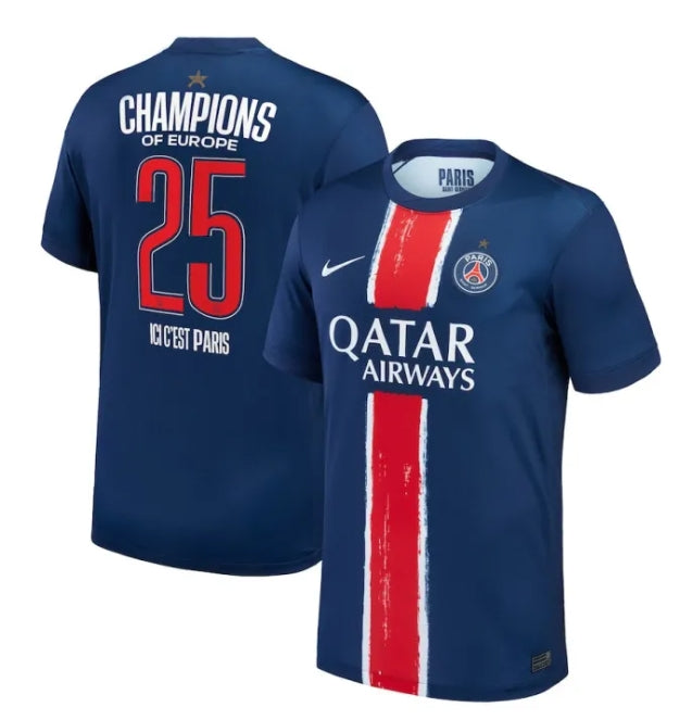 Paris Saint Germain Home UCL Champions Men Jersey 24/25
